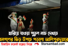 হারিয়ে যাওয়া পুতুল নাচ দেখতে জনগণের ভিড় উপচে পড়লো